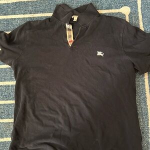 Burberry Black Polo Shirt